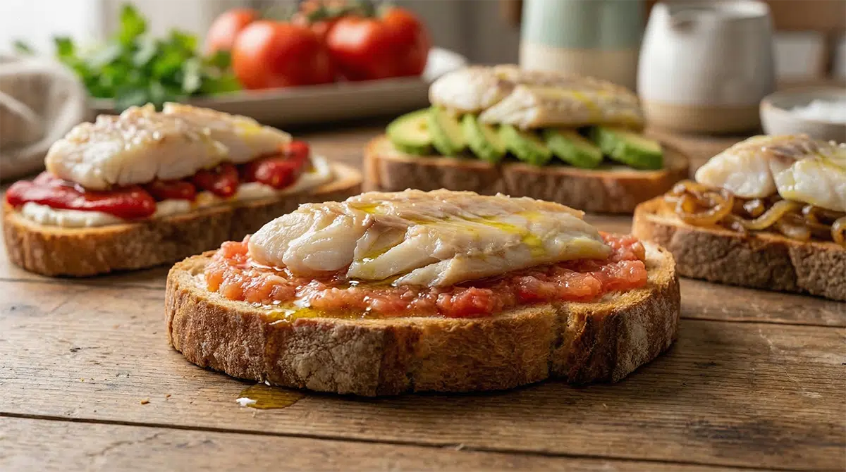 Tosta De Ventresca De Bacalao Receta Gourmet F cil Y Deliciosa Tosta De Ventresca De Bacalao Receta Gourmet F cil Y Deliciosa
