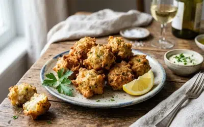 Buñuelos de bacalao caseros